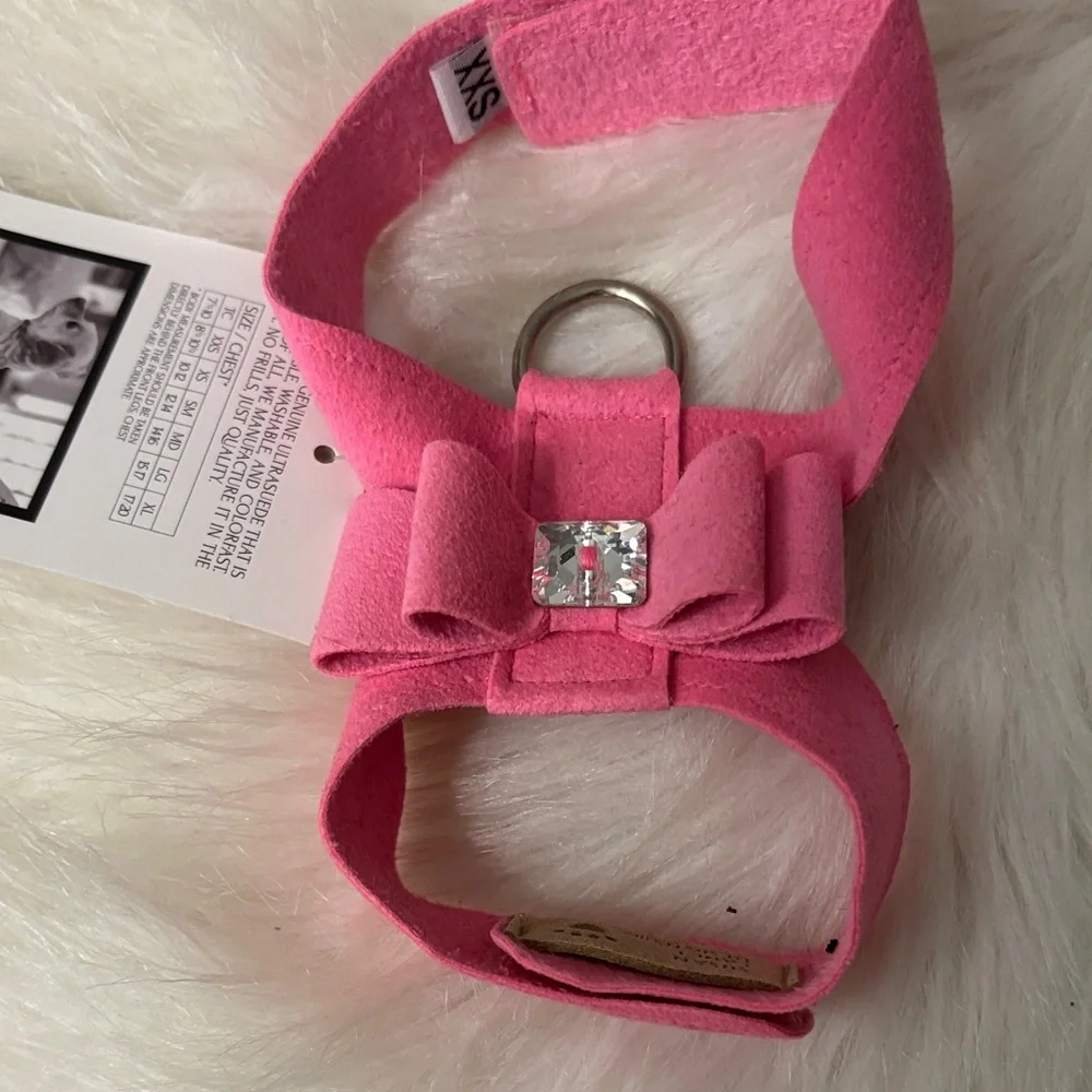 Susan Lanci Tinkie Collar & Harness - Pink XXS - Picture 2 of 5